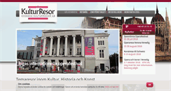 Desktop Screenshot of kulturresor.se