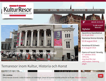 Tablet Screenshot of kulturresor.se